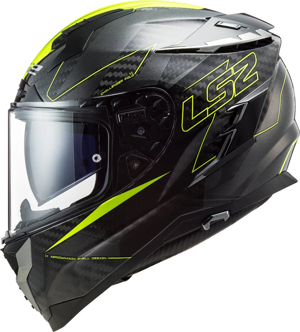 LS2 FF327 CHALLENGER CT2 FOLD GLOSS H-V YELLOW - Image 3