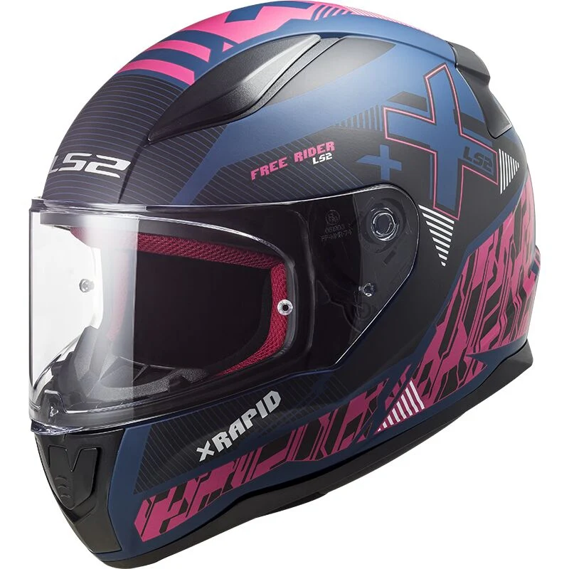 LS2 FF353 RAPID XTREET MATT BLUE PURPLE - Image 2