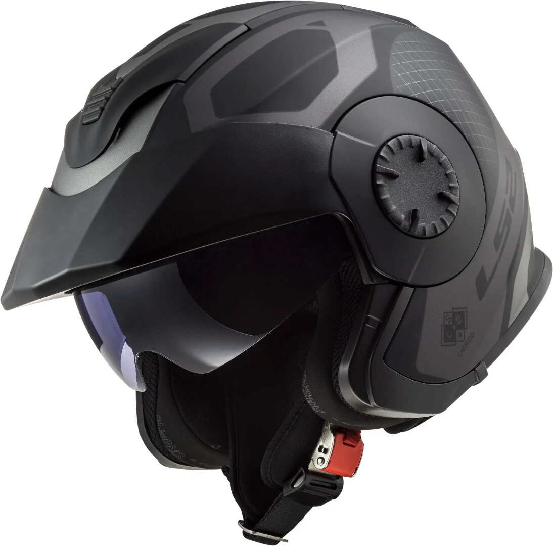 LS2 OF570 VERSO MARKER MATT BLACK TITANIUM - Image 2