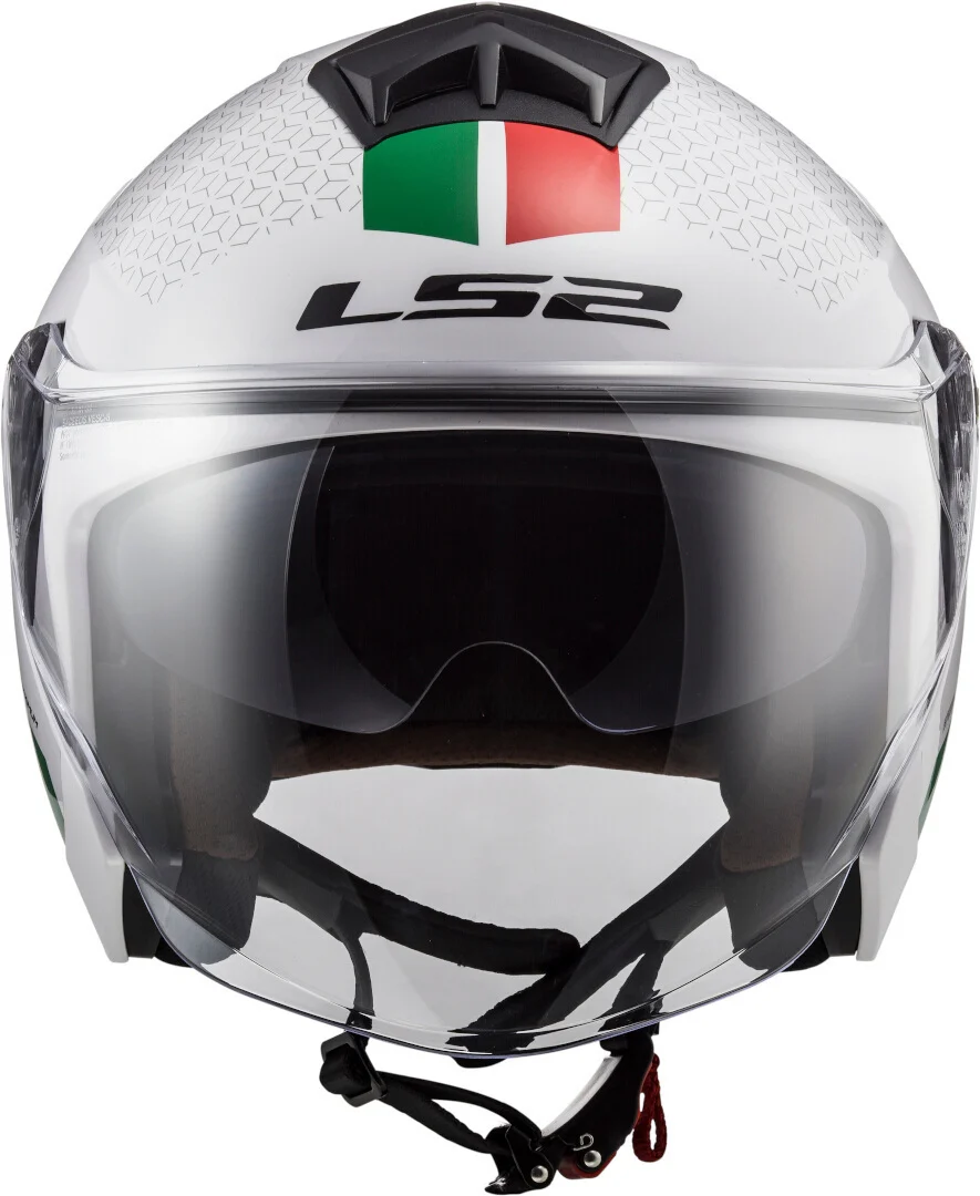 LS2 OF573 TWISTER II COMBO WHITE GREEN RED - Image 8