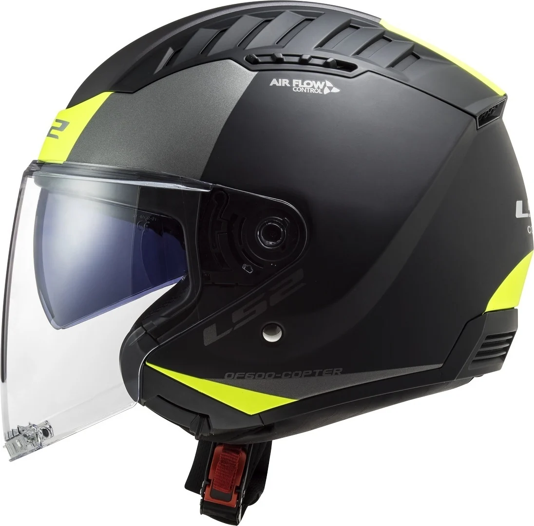 LS2 OF600 COPTER URBANE MATT BLACK H-V YELLOW - Image 5