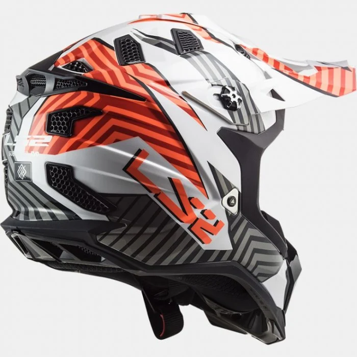 LS2 MX700 SUBVERTER ASTRO GLOSS WHITE ORANGE - Image 4