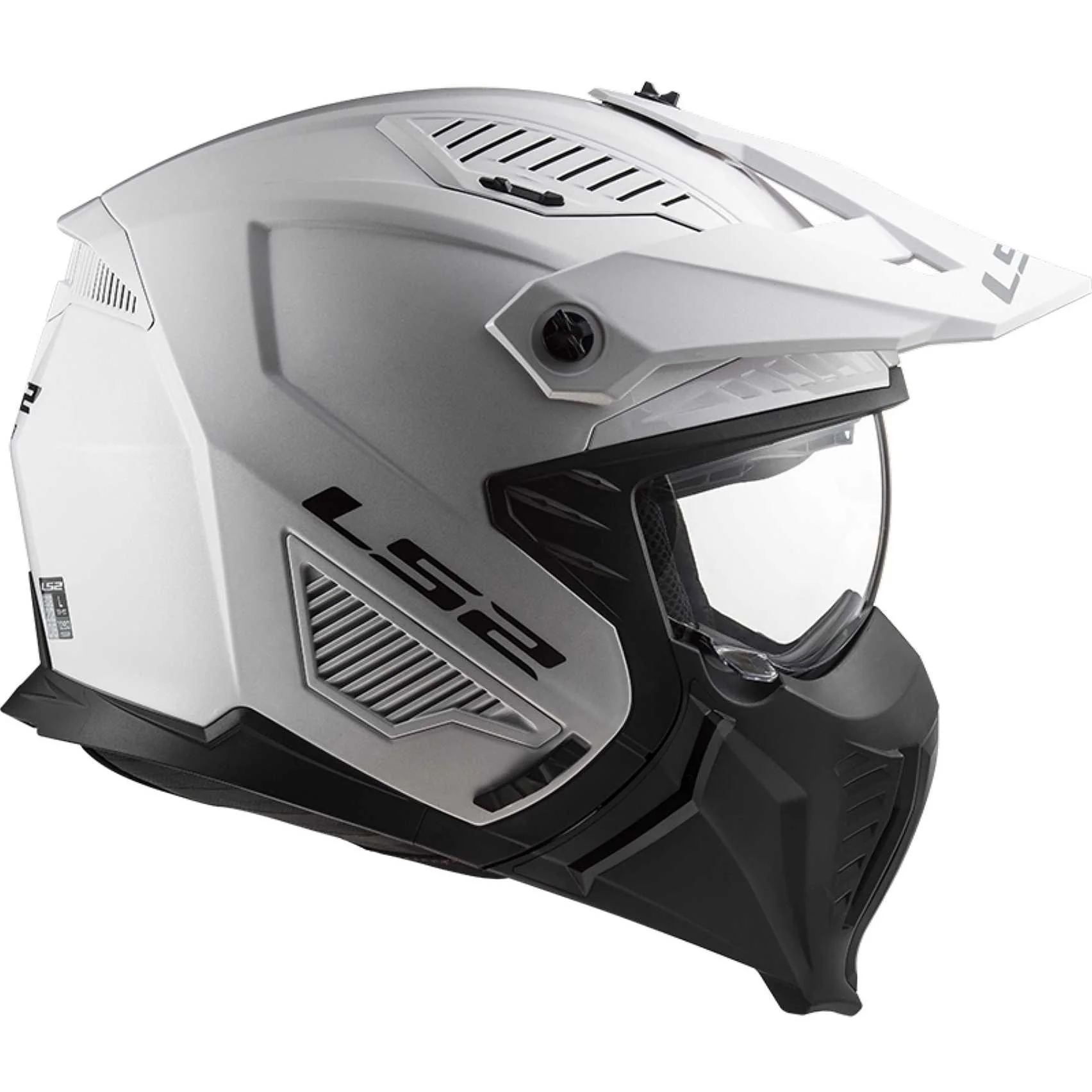 LS2 OF606 DRIFTER SOLID WHITE - Image 6