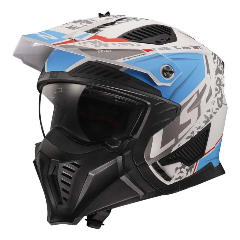 LS2 OF606 DRIFTER DEVOR M.WHITE BLUE-06 - Image 2