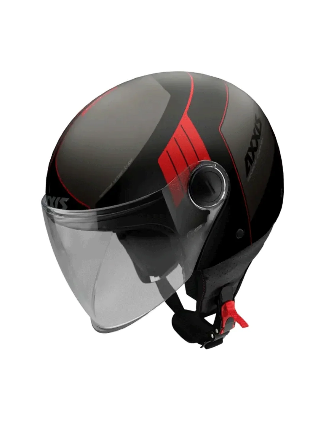 AXXIS-CASCO  SQUARE CONVEX B5 ROJO BRILLO
