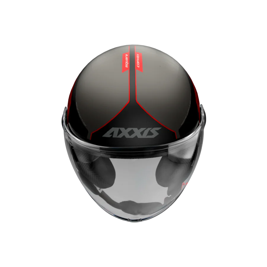 AXXIS-CASCO  SQUARE CONVEX B5 ROJO BRILLO - Image 3