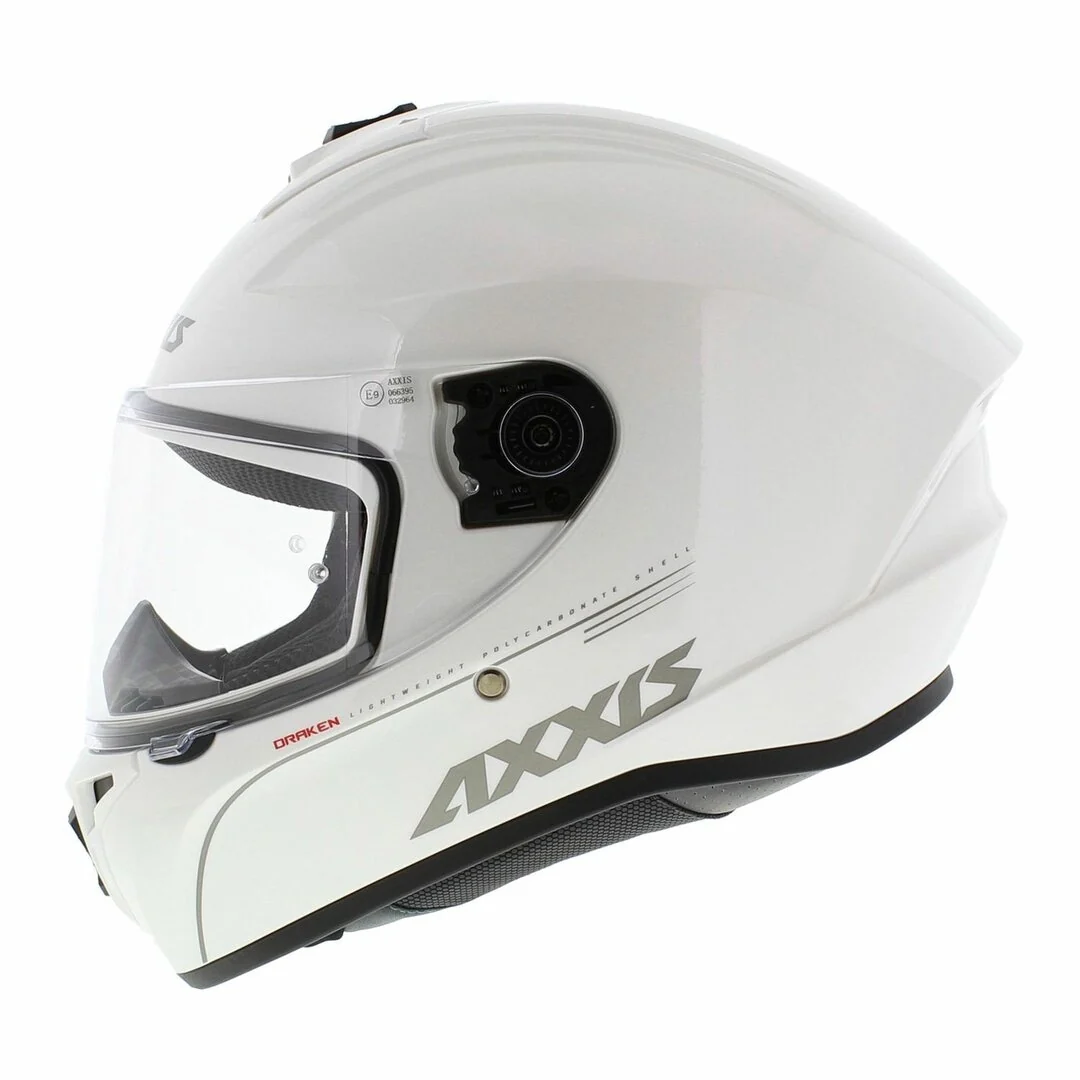 AXXIS-CASCO  FF112C DRAKEN S SOLID V.2 A10 BLANCO PERLA BRILLO - Image 3