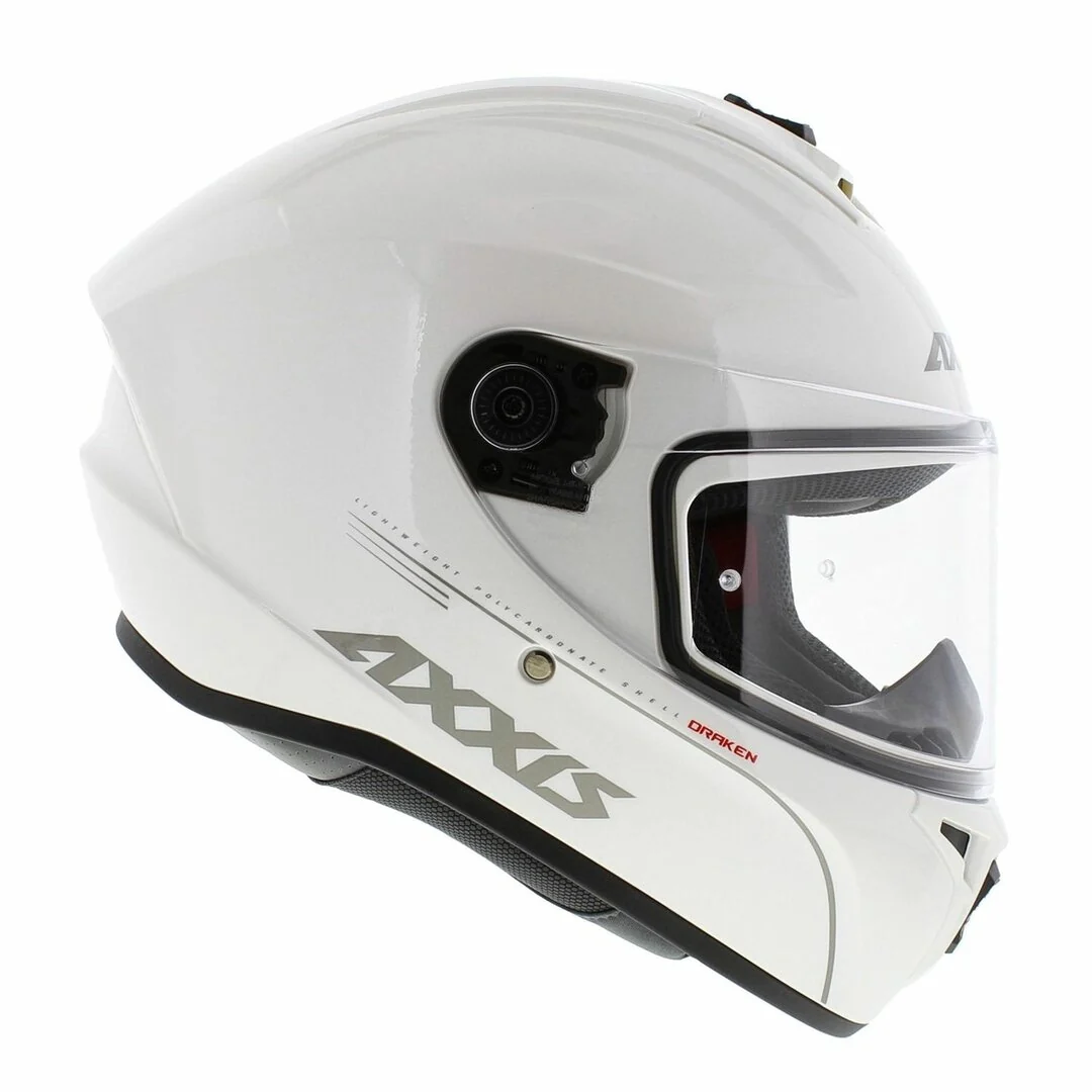 AXXIS-CASCO  FF112C DRAKEN S SOLID V.2 A10 BLANCO PERLA BRILLO - Image 6