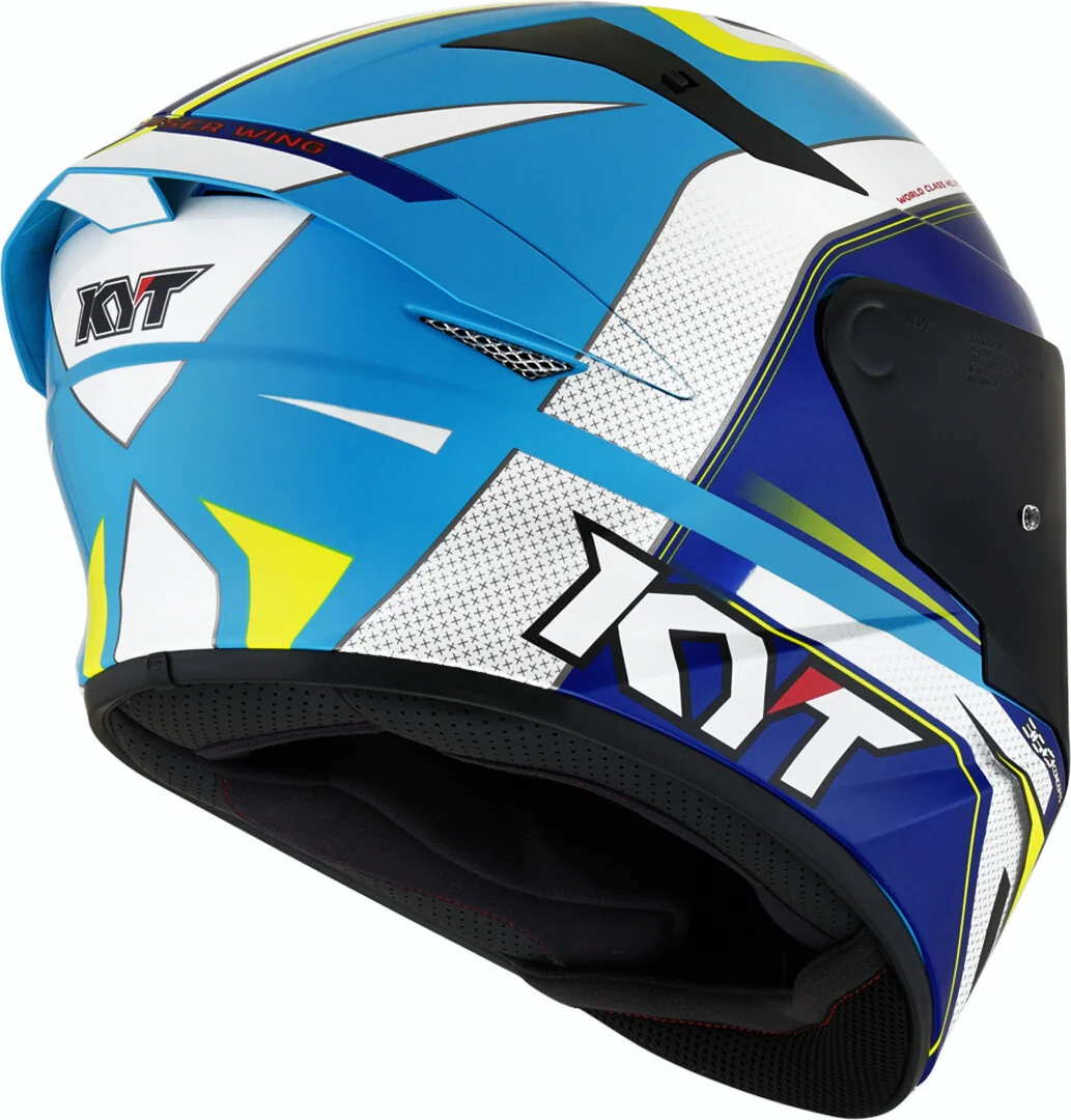 KYT- CASCOS TT-COURSE GRAND PRIX WHITE/BLUE - Image 2