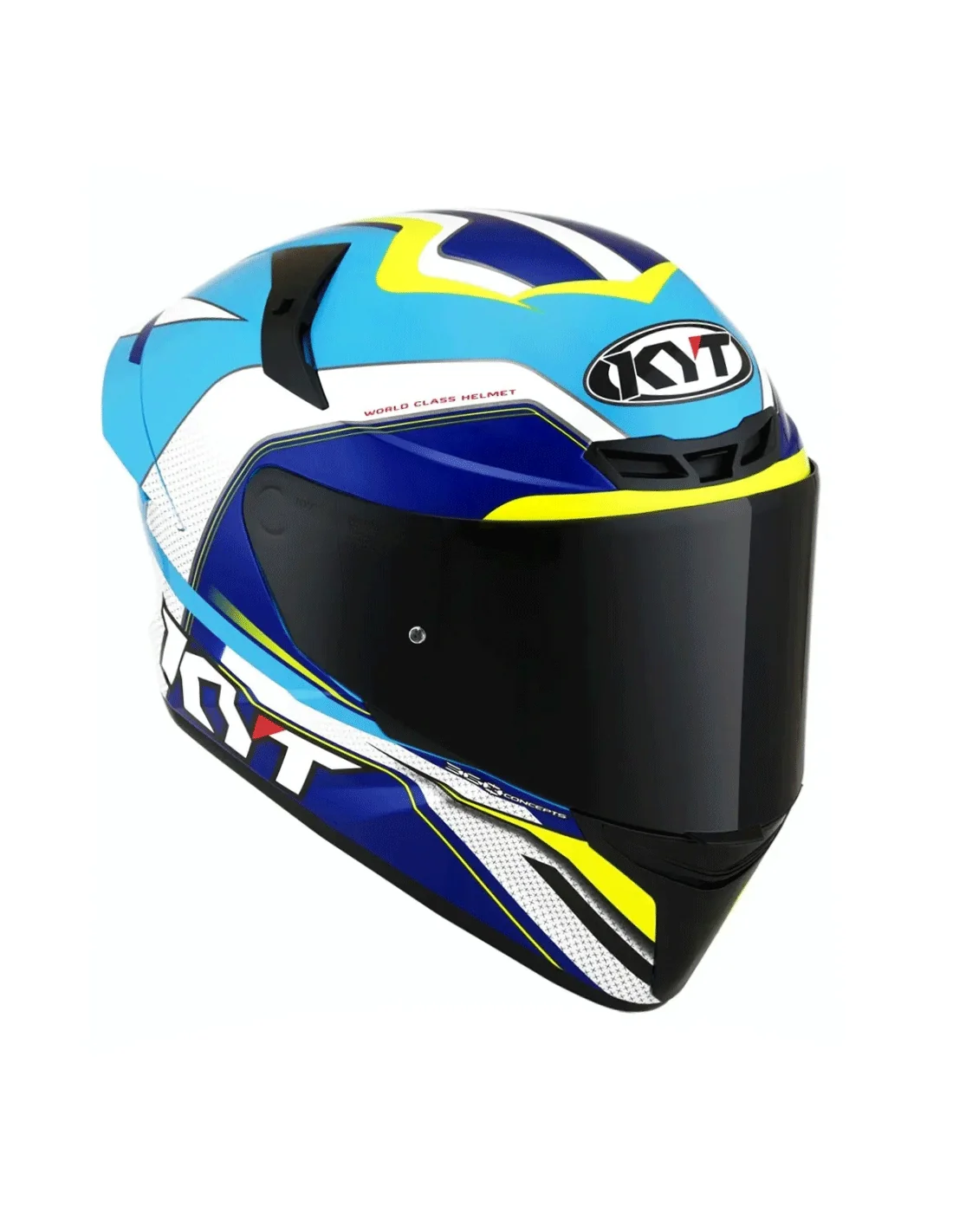 KYT- CASCOS TT-COURSE GRAND PRIX WHITE/BLUE - Image 4