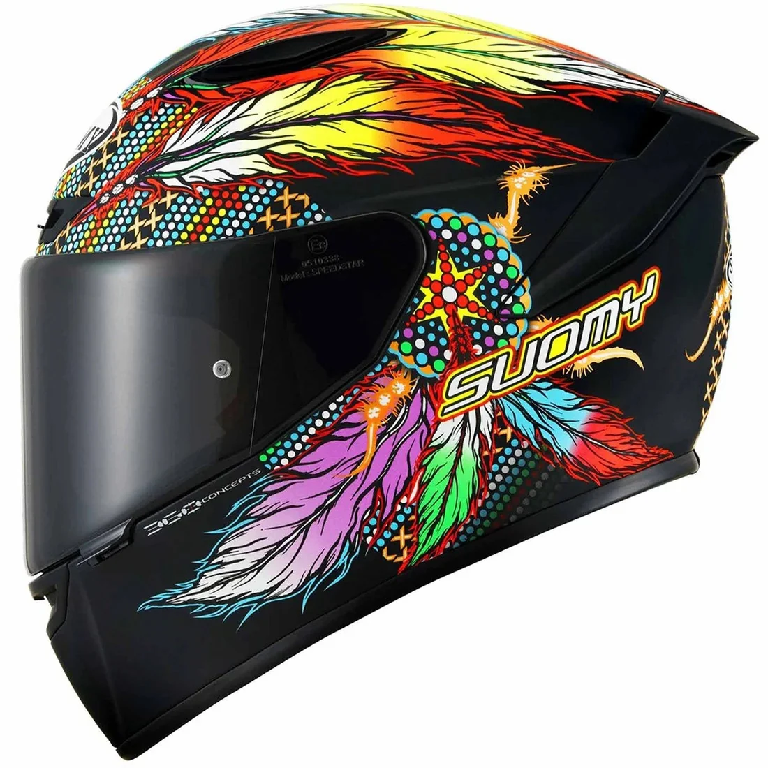SUOMY-CASCOS TRACK-1 CHIEFTAIN MULTI MATT BLACK - Image 5