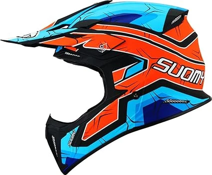 SUOMY-CASCOS X-WING SUBATOMIC MATT ORANGE/BLUE - Image 3