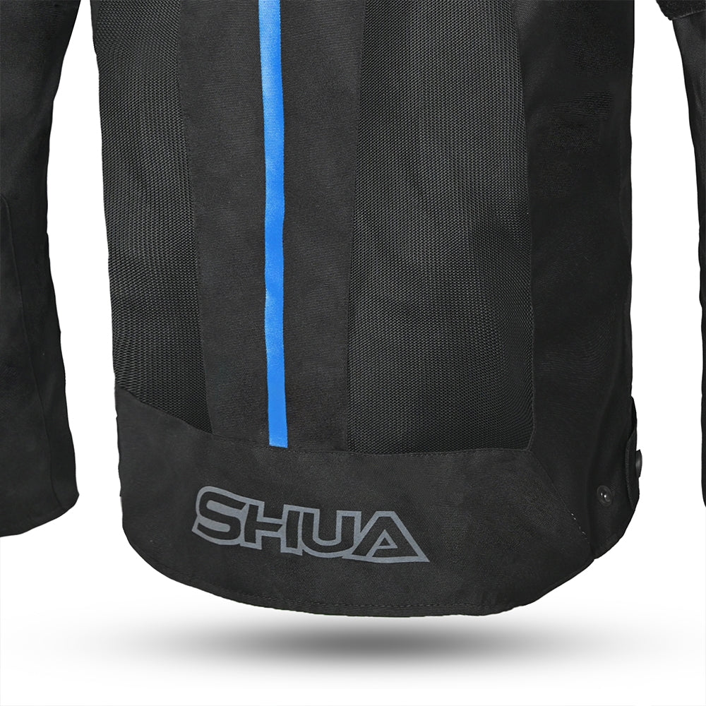 SHUA GRAVITY LITE CHAQUETA DE MOTO DE VERANO HOMBRE NEGRO AZUL GRIS - Image 4