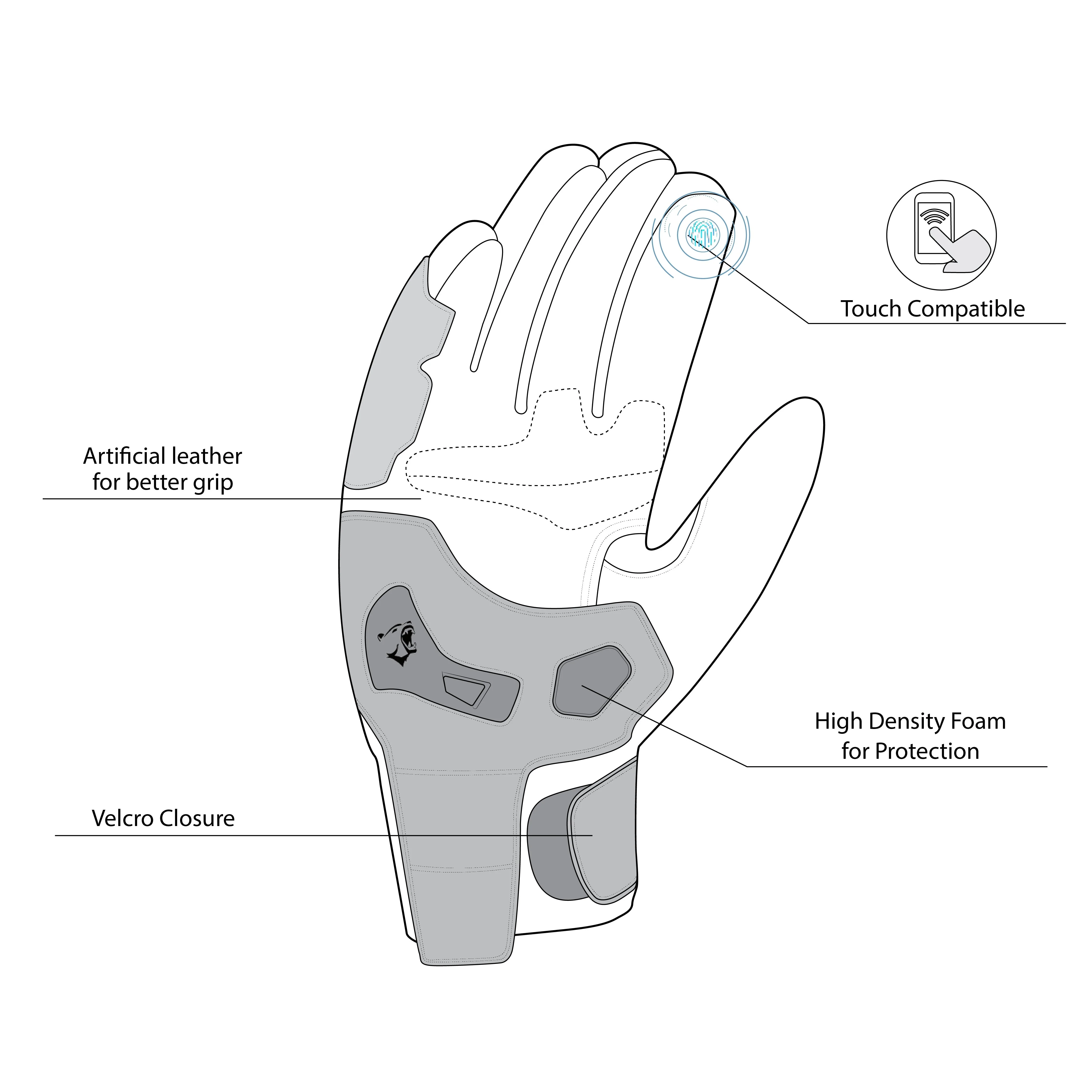 BELA - Guantes Daring Man Negro - Image 6