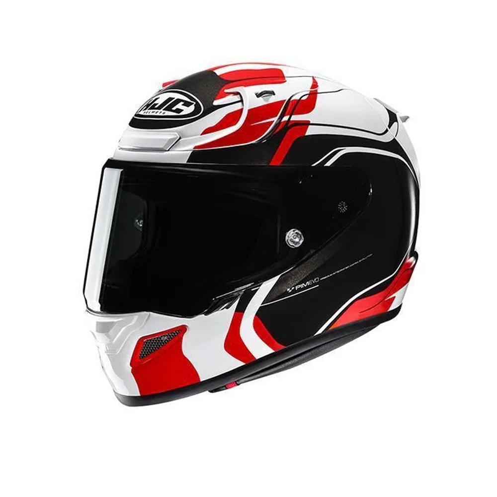 HJC RPHA 12 LAWIN MC1 Moto Racing Casco Integral Blanco Rojo - Image 3