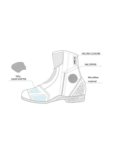 BELA FASTER 2.0 BOTAS DE MOTO NEGRO AMARILLO FLOUR - Image 7