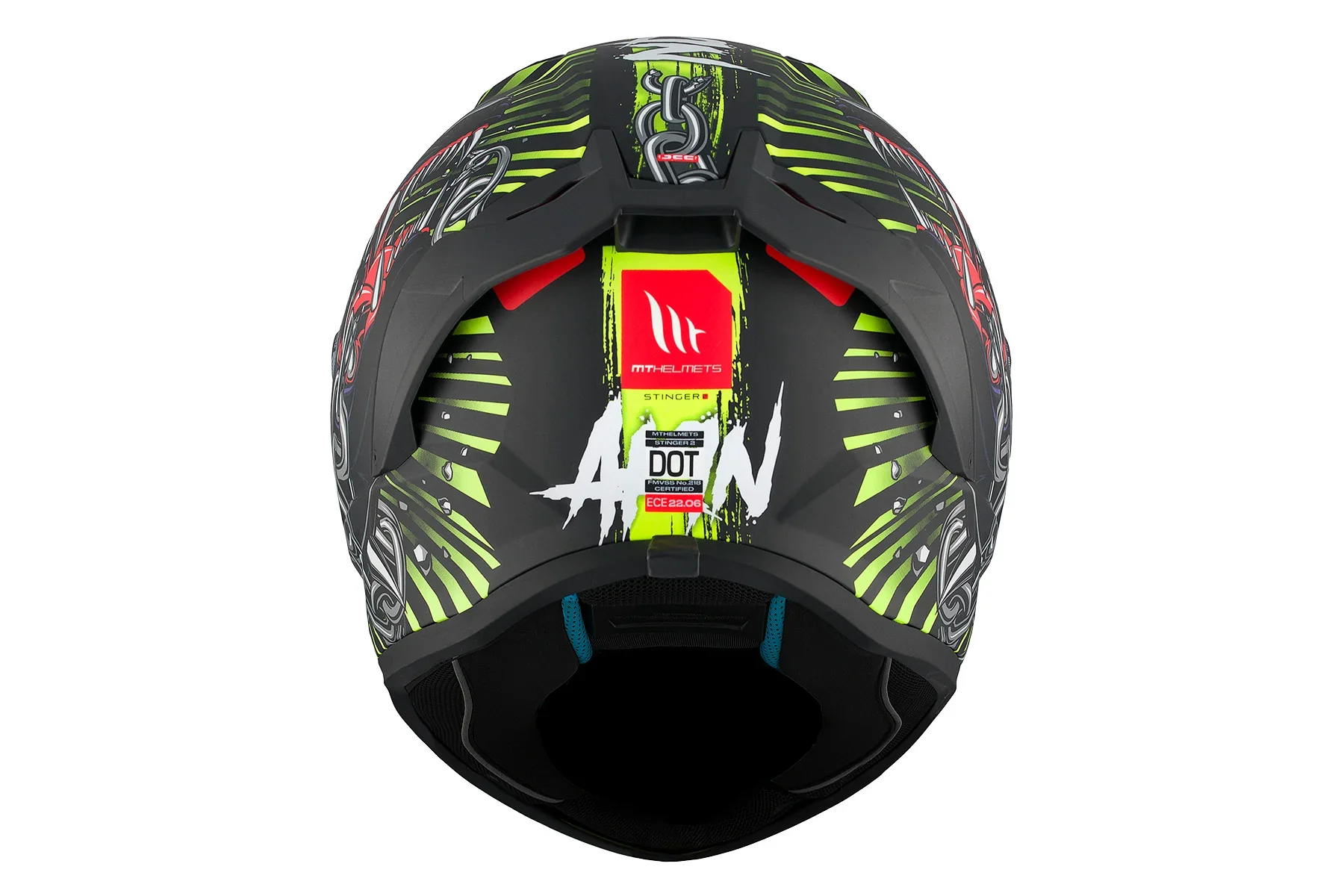 MT Stinger 2 AKIN A3 mate Casco integral para motocicleta homologación ECE - Image 5