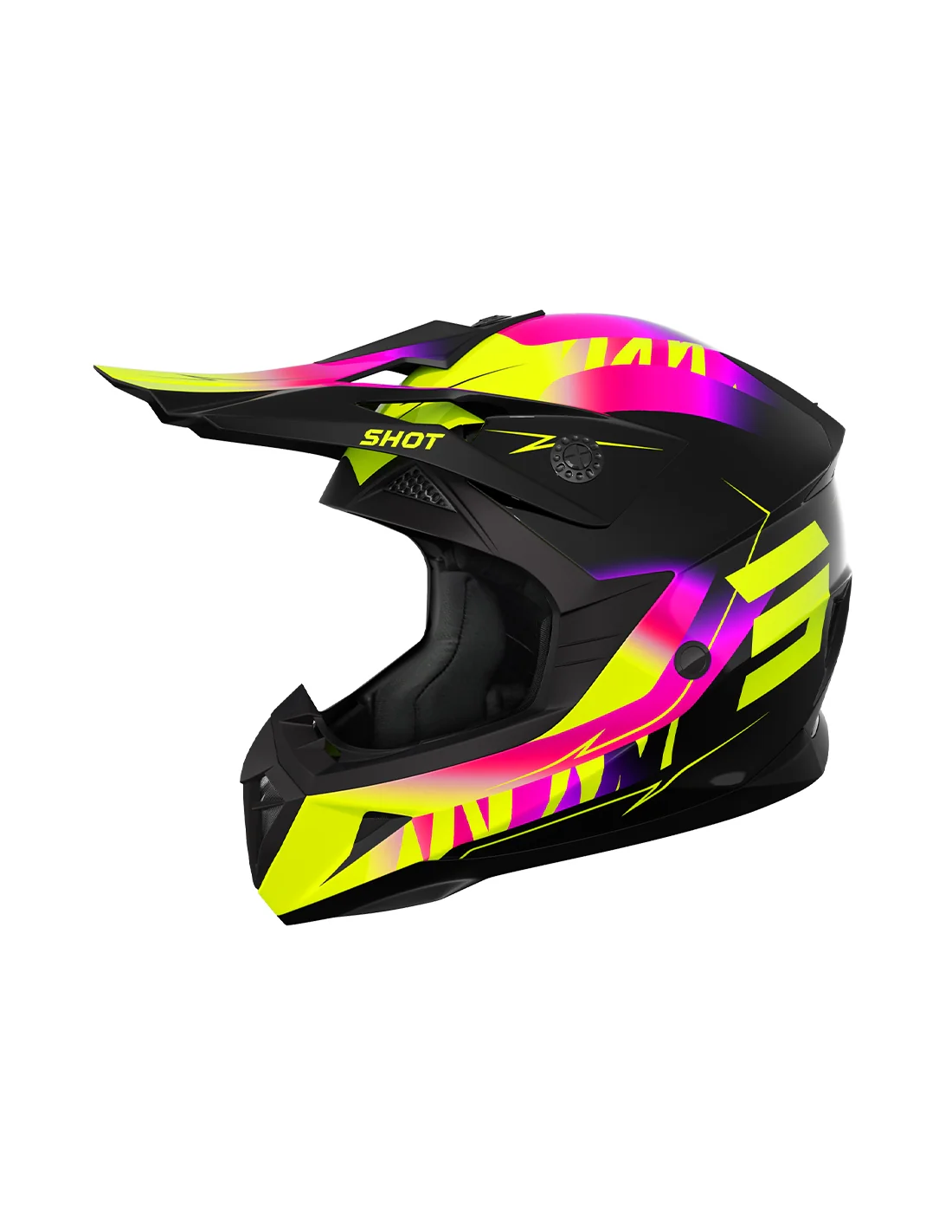 CASCO SHOT PULSE KID X-TREM PINK_NEON_YELLOW_GL
