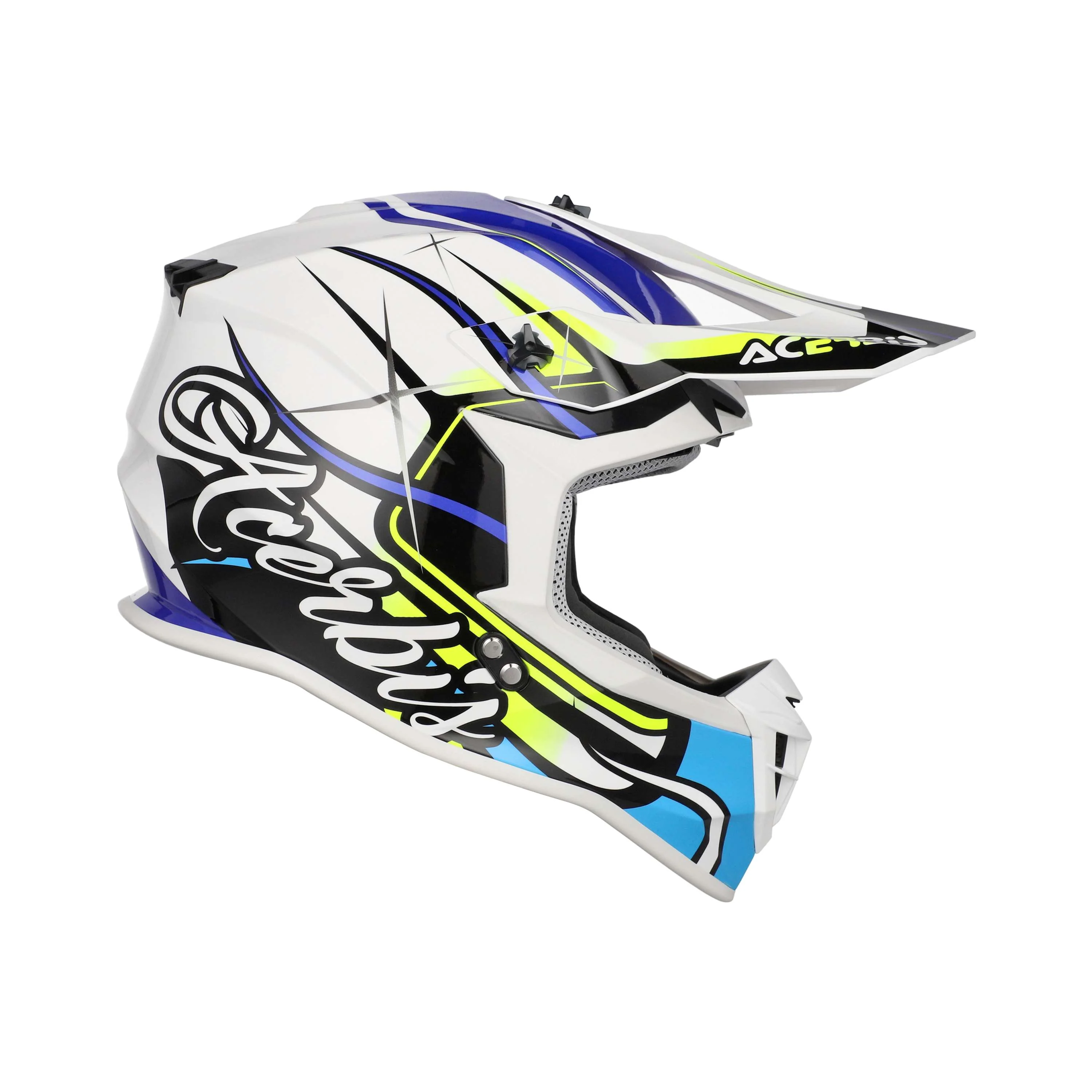 ACERBIS LINEAR 22-06 CASCO DE MOTO BLANCO AZUL - Image 3