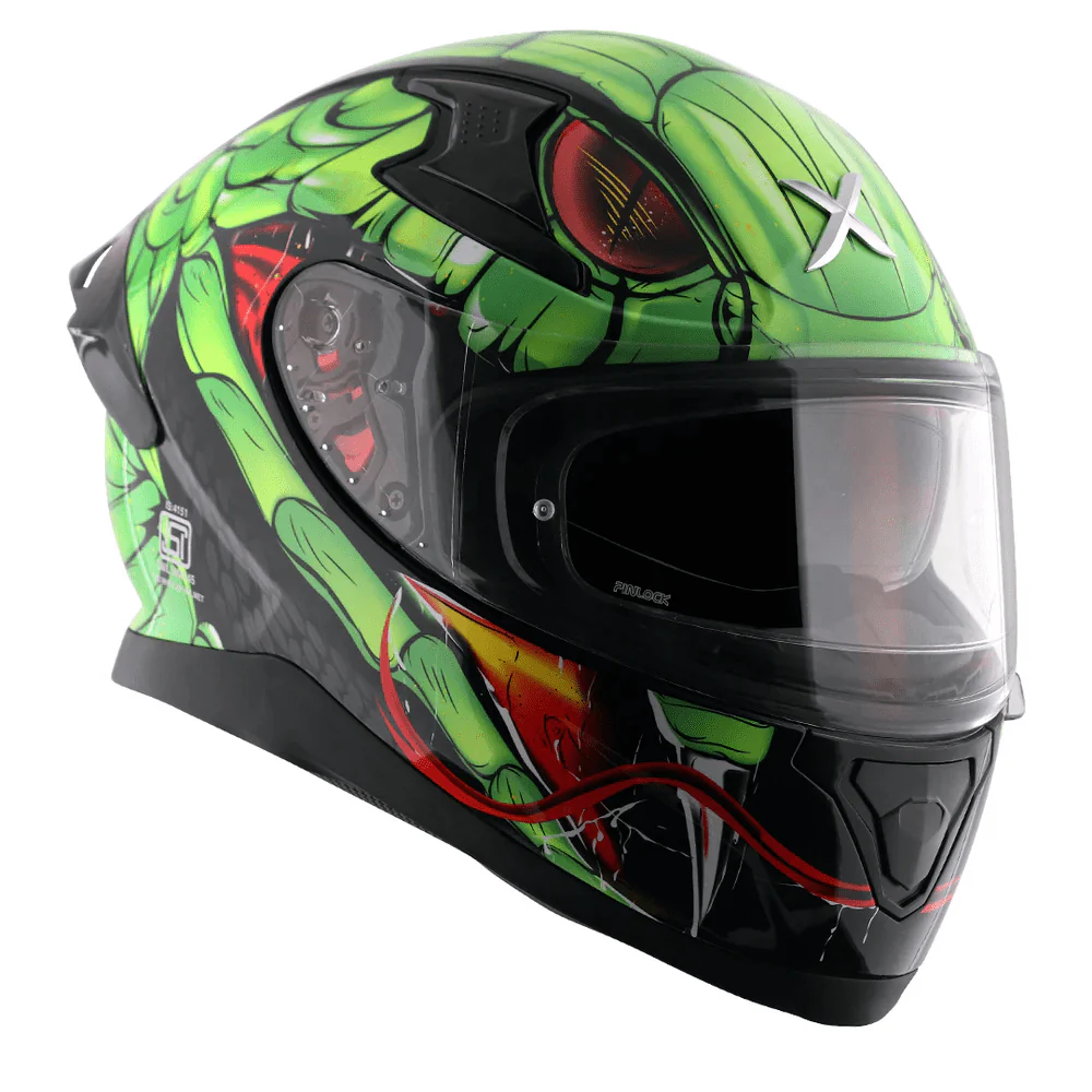 AXOR APEX VENOMOUS DV CASCO INTEGRAL DE MOTOCICLETA NEGRO_VERDE - Image 8