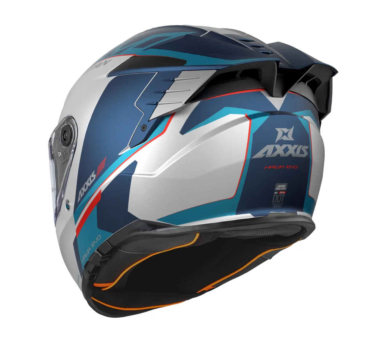 AXXIS FF122SV HAWK EVO SV TITAN A7 CASCO DE MOTO AZUL BRILLO - Image 2