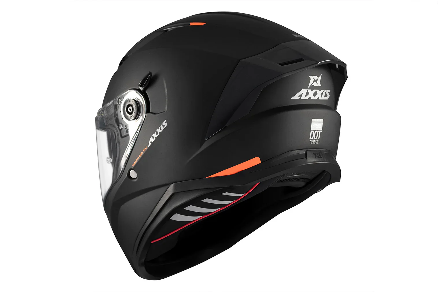 AXXIS FF130SV PANTHER SV SOLID A1 CASCO DE MOTO NEGRO BRILLO - Image 3