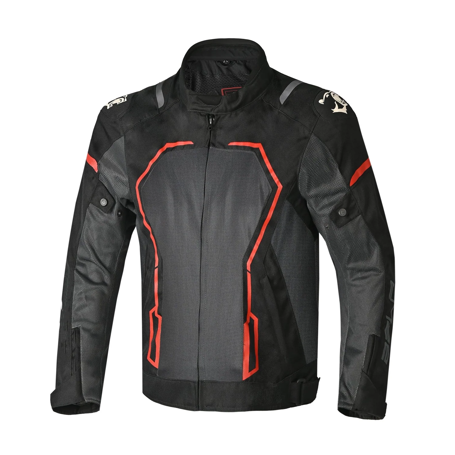 BELA ARTREX CHAQUETA DE MOTO DE HOMBERE TEXTIL NEGRO GRIS ROJO