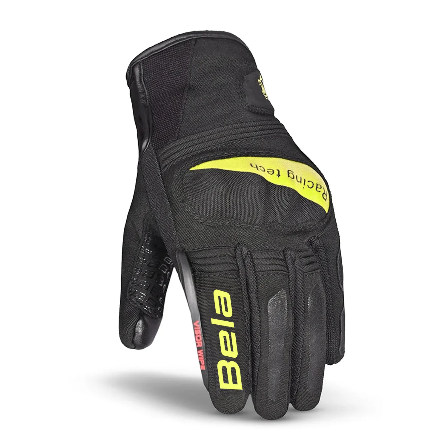 BELA - Guante Textil Boom Winter WP.Lady Negro/Amarillo Fluor - Image 3