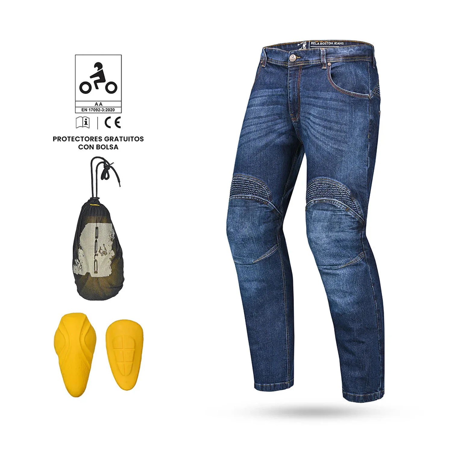 BELA BOSTON PANTALON DE HOMBRE JEANS RANDOM AZUL - Image 4