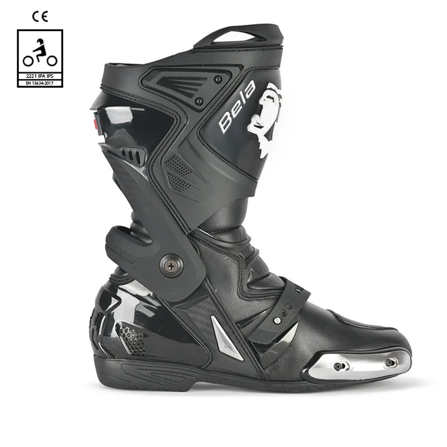 BELA RACE PRO (R-6) BOTAS DE MOTO PIEL NEGRO - Image 2