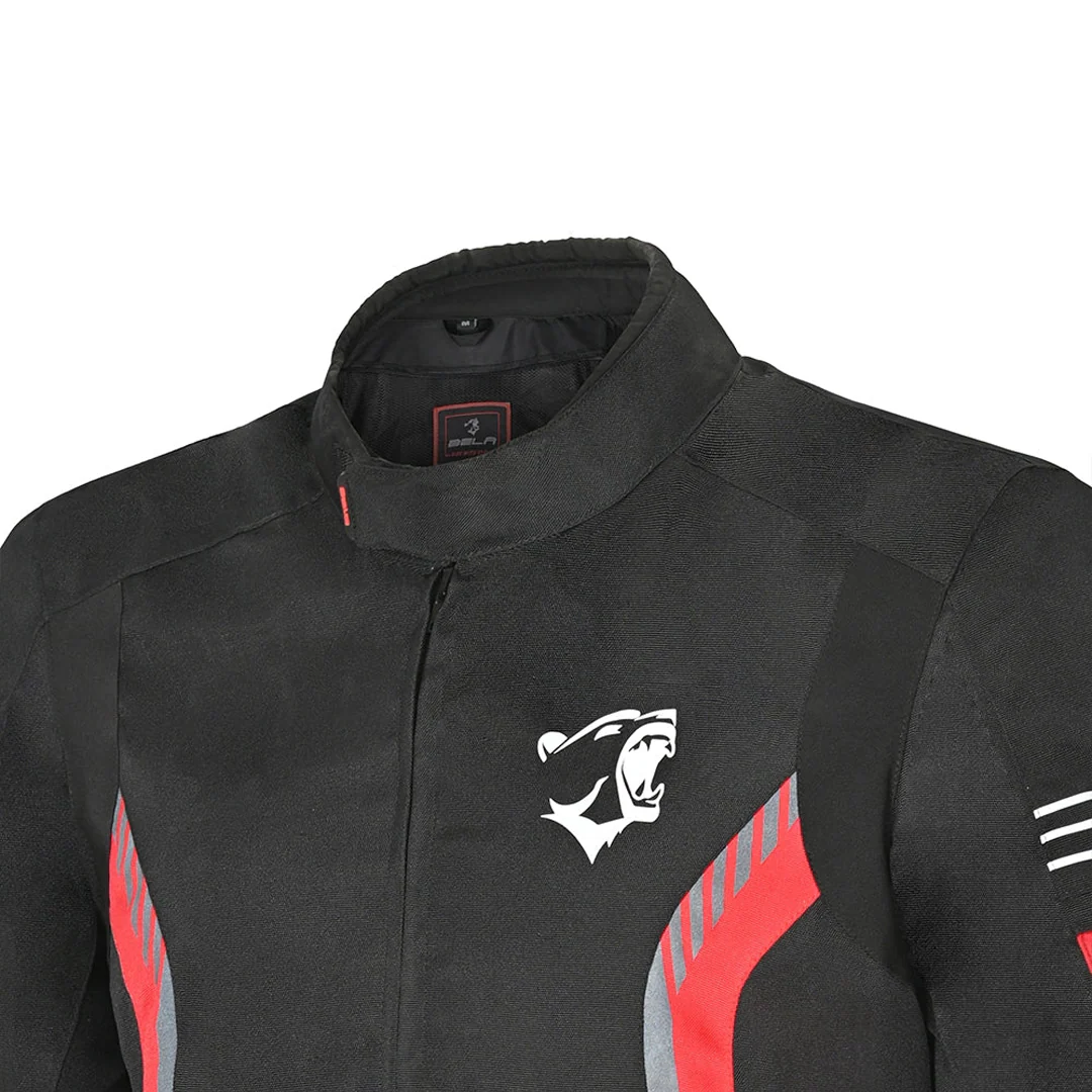 BELA BRADLEY CHAQUETA DE HOMBRE TEXTIL NEGRO ROJO - Image 4