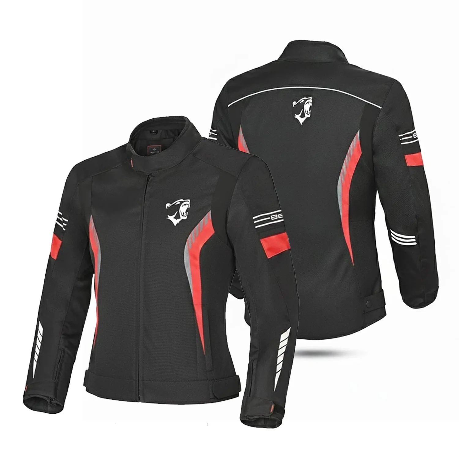 BELA BRADLEY CHAQUETA DE MUJER TEXTIL NEGRO ROJO - Image 2