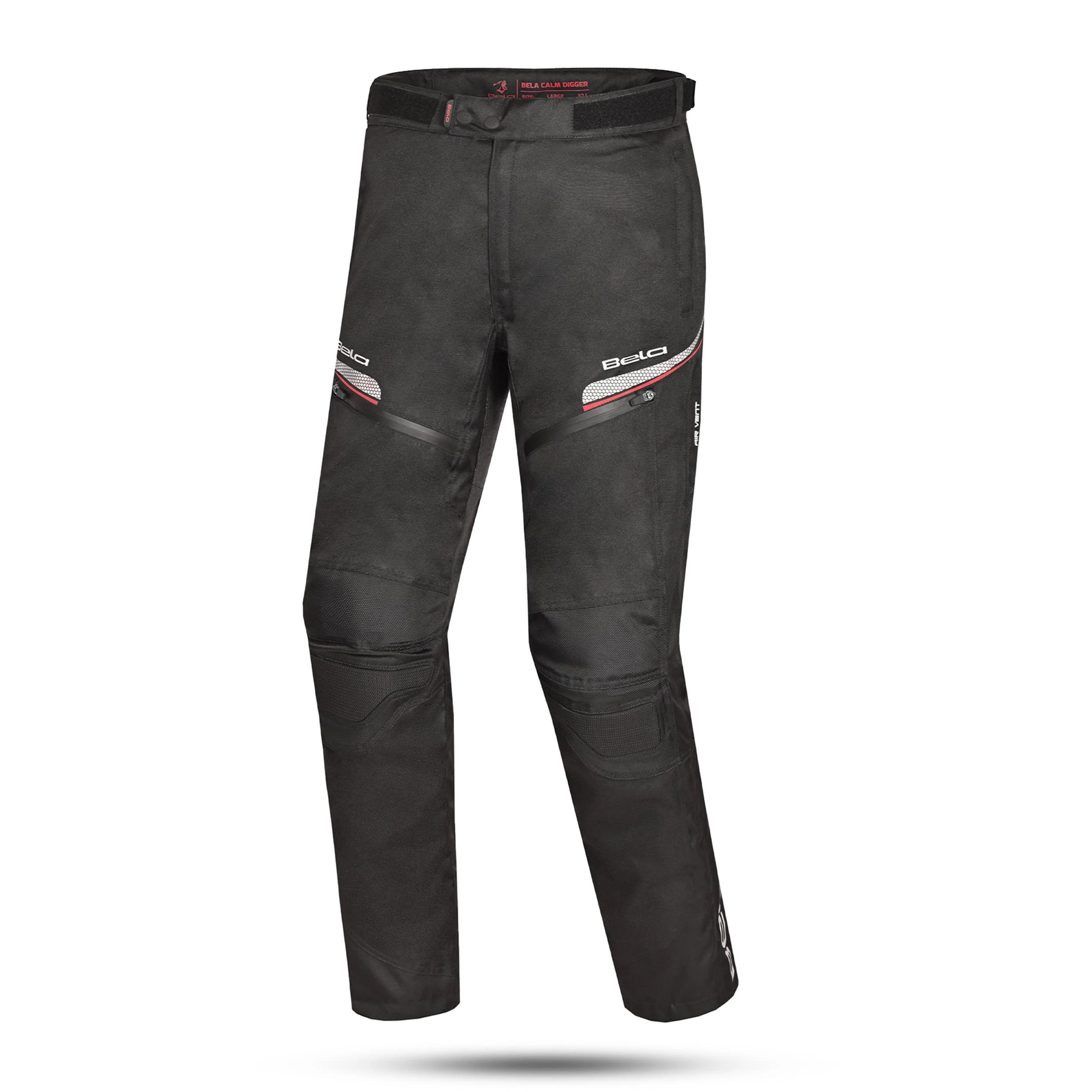 BELA CALM DIGGER PANTALON DE HOMBRE 34L NEGRO ROJO
