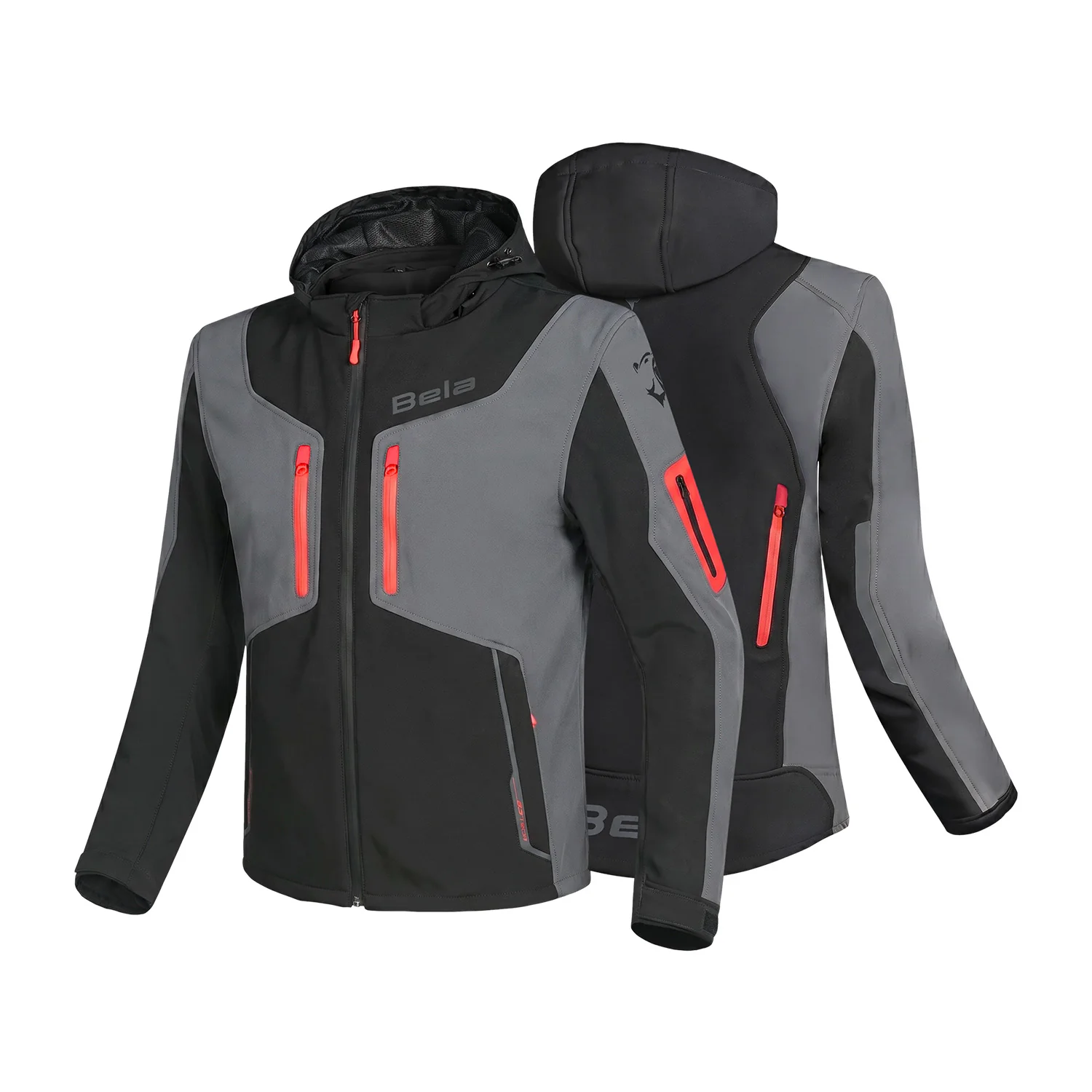 BELA FIRE FLY HOMBRE HOODIES NEGRO ANTHIRA ROJO - Image 2