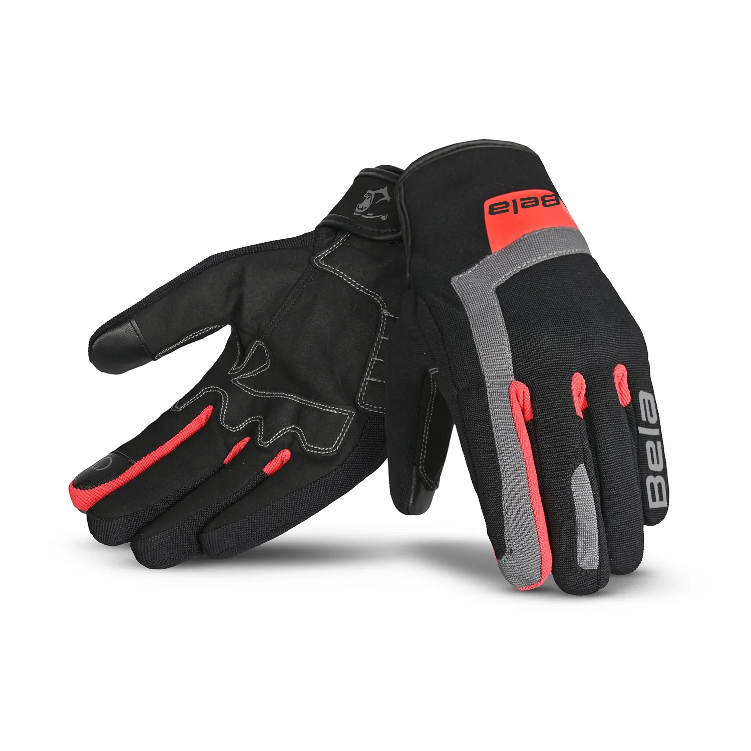 BELA - Guante Textil Galaxy Winter WP Negro/Rojo