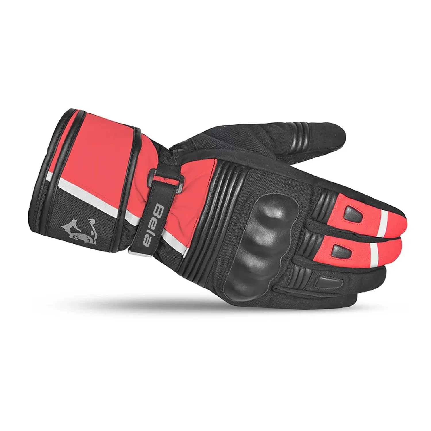 BELA Guante Piel Ice Winter Lady WP Negro/Rojo - Image 2