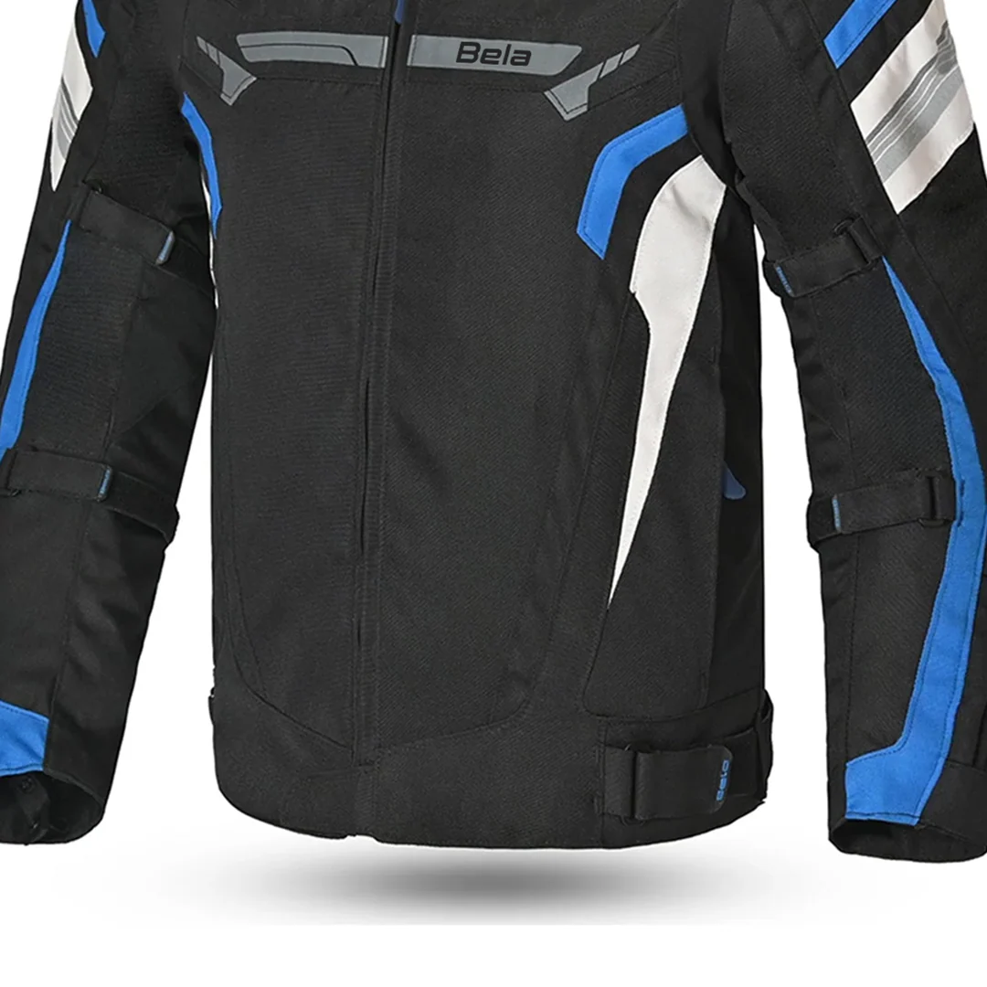 BELA HIGHLAND HOMBRE MOTO CHAQUETA NEGRO AZUL - Image 4