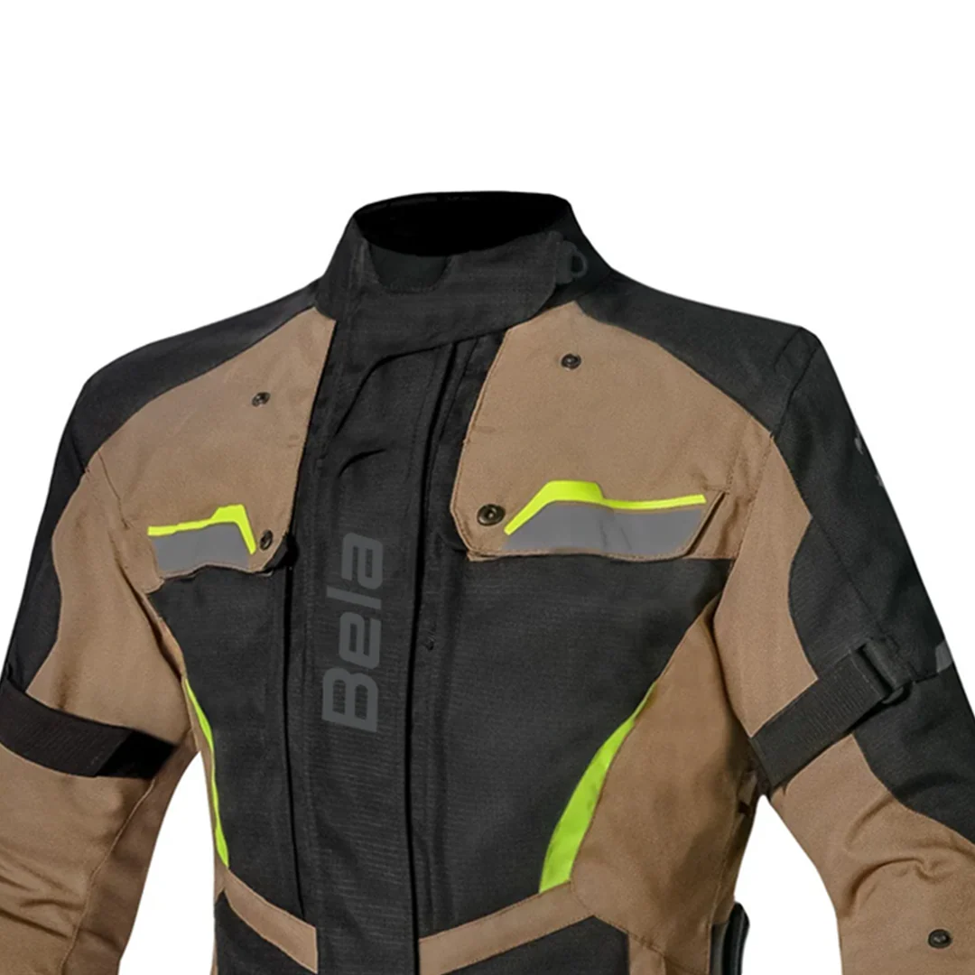 BELA HURRICANE 3 IN 1 MUJER MOTO CHAQUETA NEGRO ARENA F,AMARILLO - Image 6