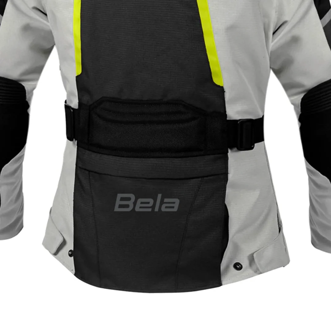 BELA HURRICANE 3 IN 1 MUJER MOTO CHAQUETA NEGRO GRIS AMARILLO - Image 5