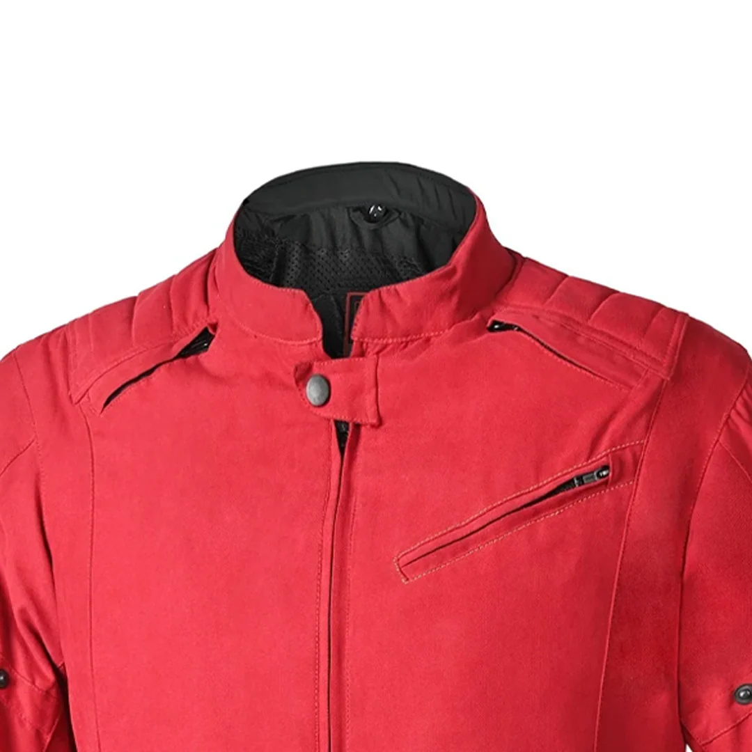 BELA - Chaqueta Textil Logan Man Rojo - Image 5
