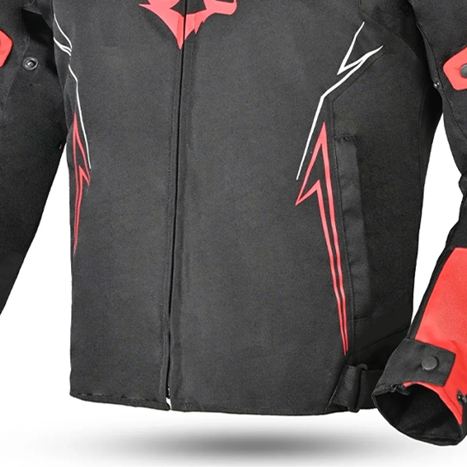 BELA - Chaqueta Textil Panther Negro Rojo - Image 4