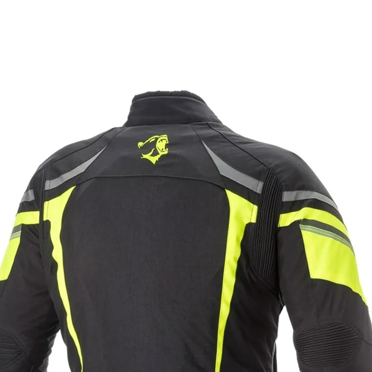 BELA - Chaqueta Textil Rebel Man Rider Negro Amarillo Fluor - Image 6