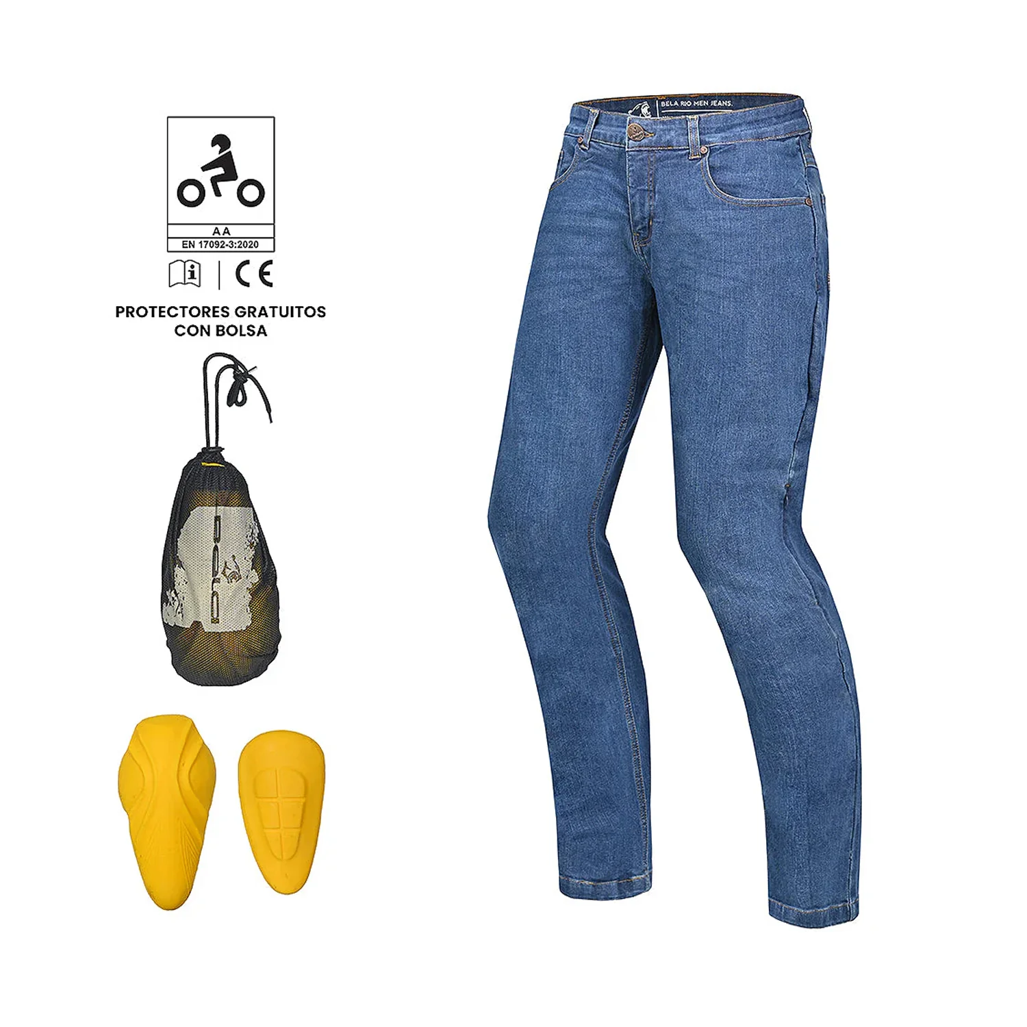 BELA RIO PANTALON DE MUJER JEANS AZUL - Image 5
