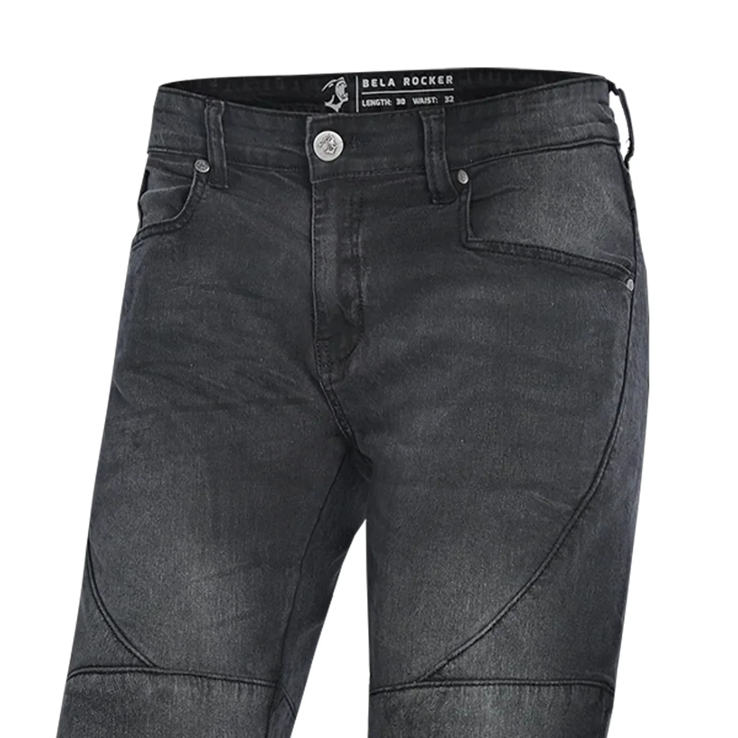 BELA ROCKER PANTALON DE HOMBRE JEANS 32L NEGRO SPRAY - Image 7