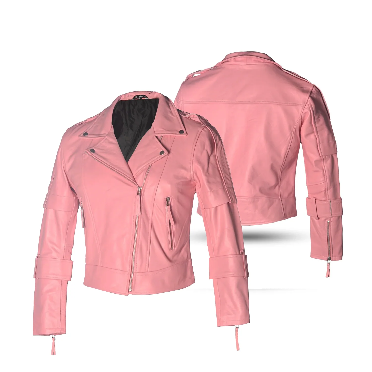BELA-ROSE LADY CHAQUETA DE PIEL MODA ROSA - Image 2