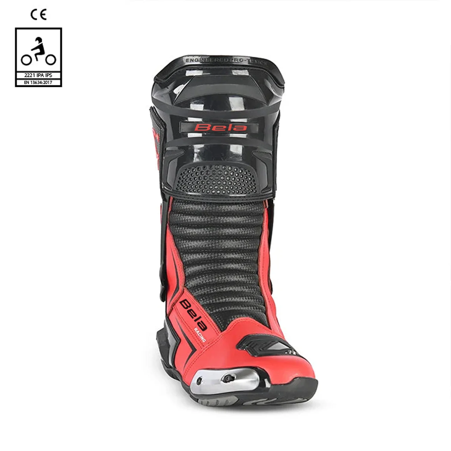 BELA SPEEDO 2.0 BOTAS DE MOTO NEGRO ROJO - Image 3