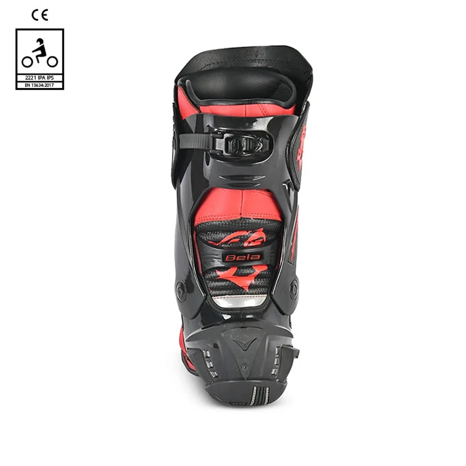 BELA SPEEDO 2.0 BOTAS DE MOTO NEGRO ROJO - Image 4