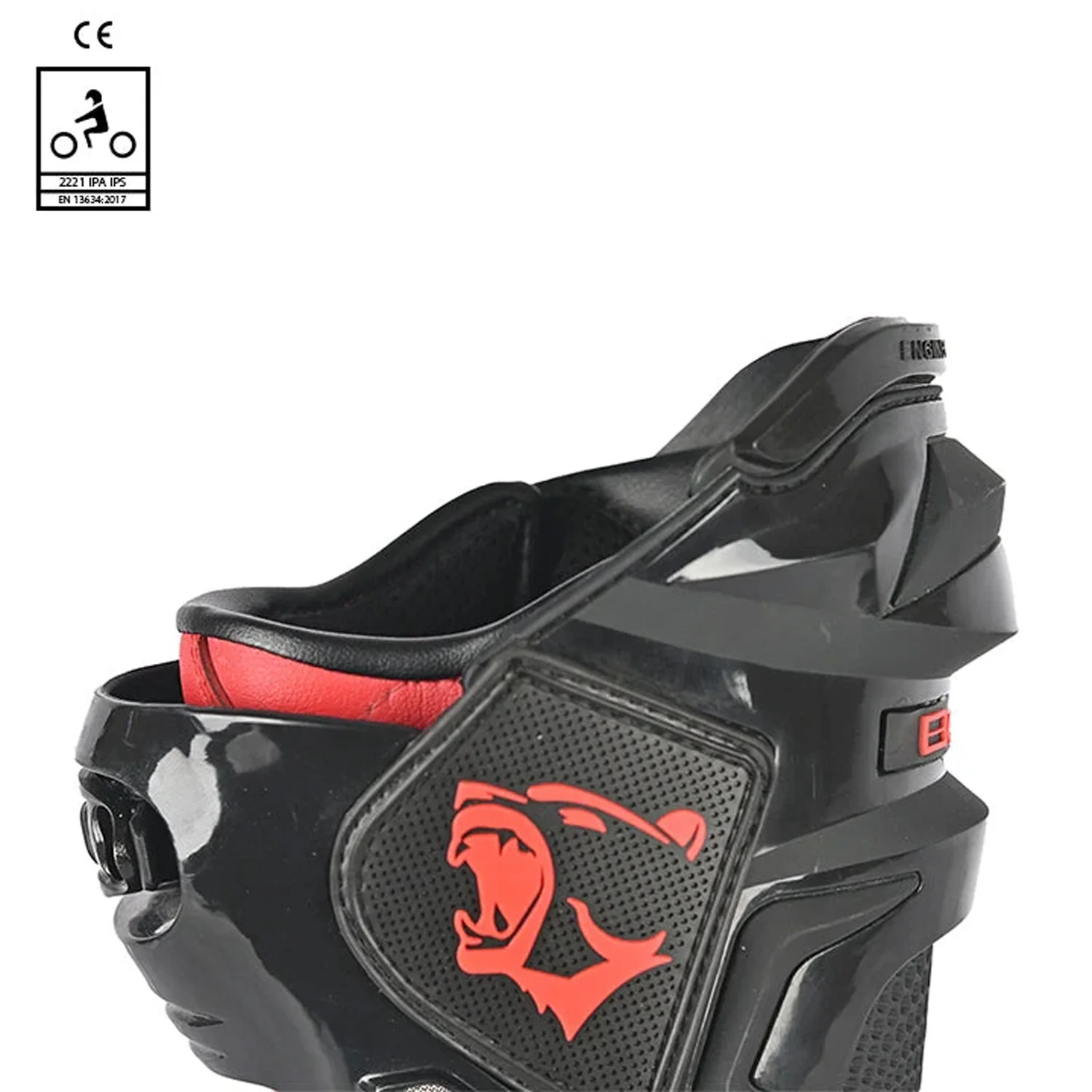 BELA SPEEDO 2.0 BOTAS DE MOTO NEGRO ROJO - Image 6