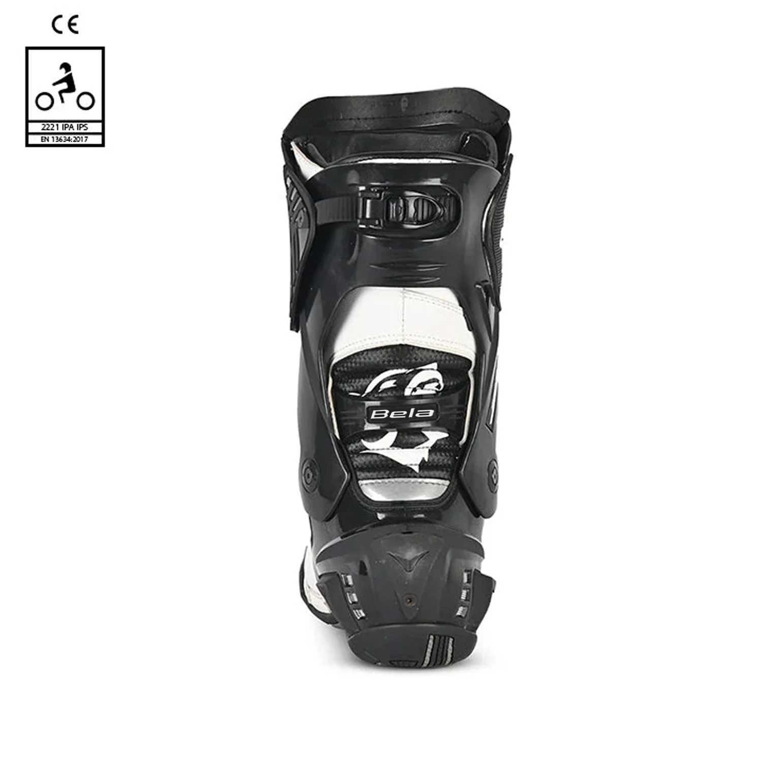 BELA SPEEDO 2.0 BOTAS DE MOTO PIEL NEGRO BLANCO - Image 4