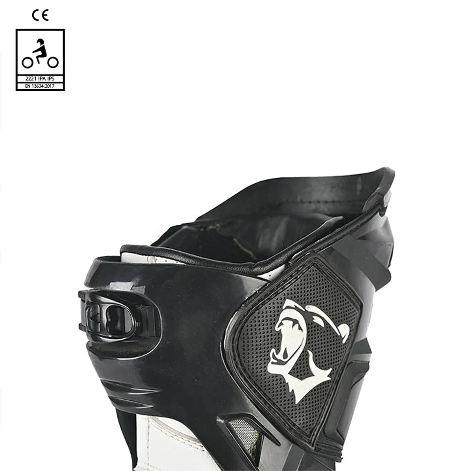 BELA SPEEDO 2.0 BOTAS DE MOTO PIEL NEGRO BLANCO - Image 6